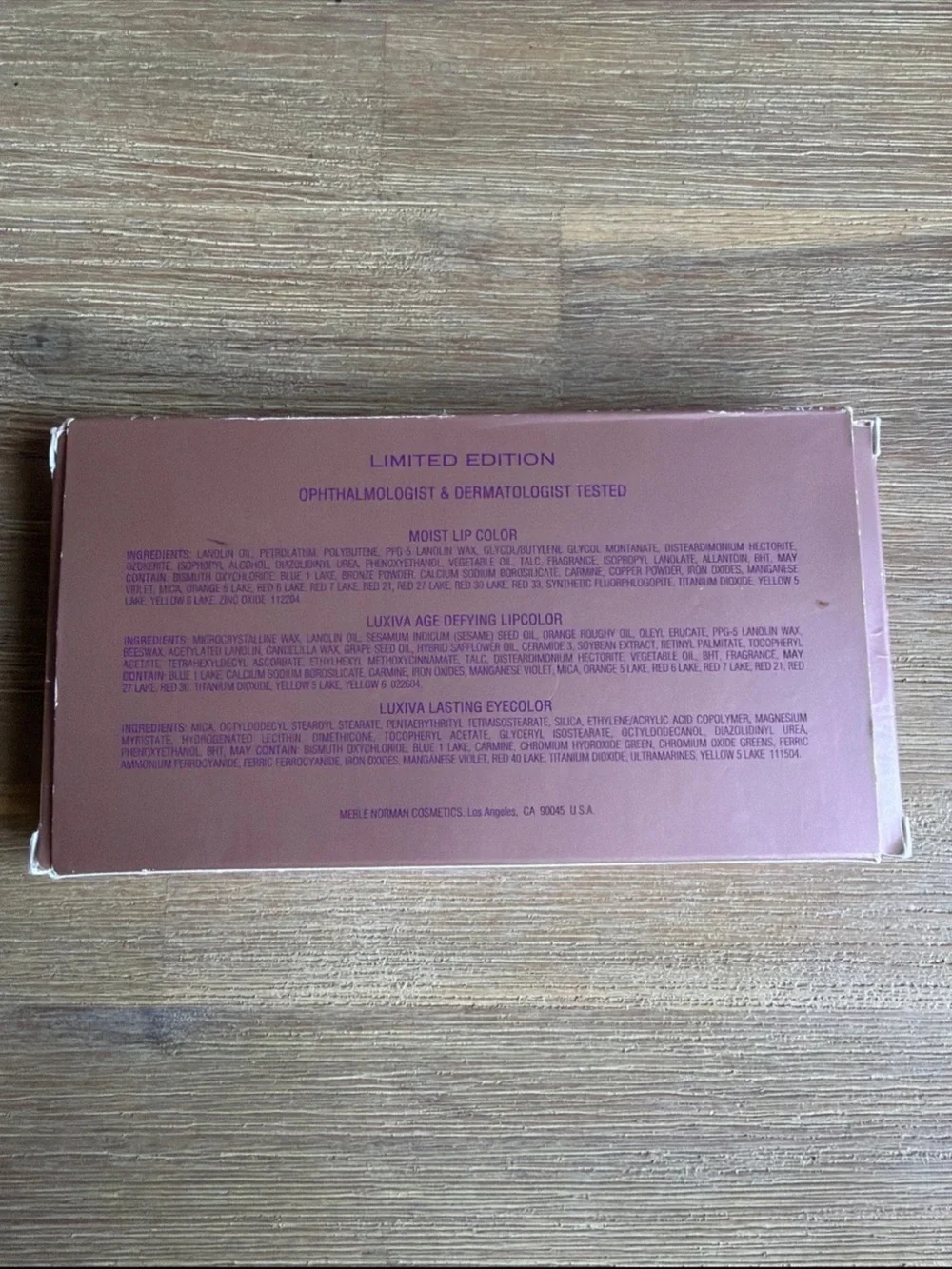 Merle Norman Couture Artwear Lip & Eye Color Palette Limited Edition Makeup
